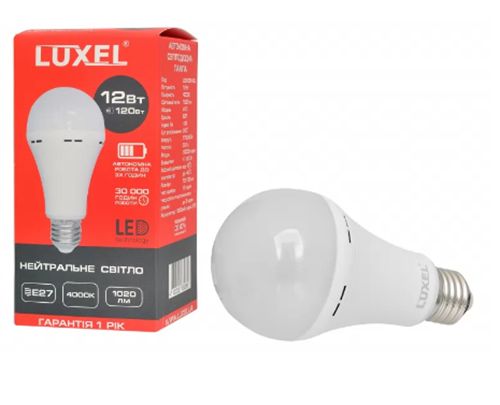 Лампа LED автономна А60 10w E27 4000K (060-NEL)(060-NEL)