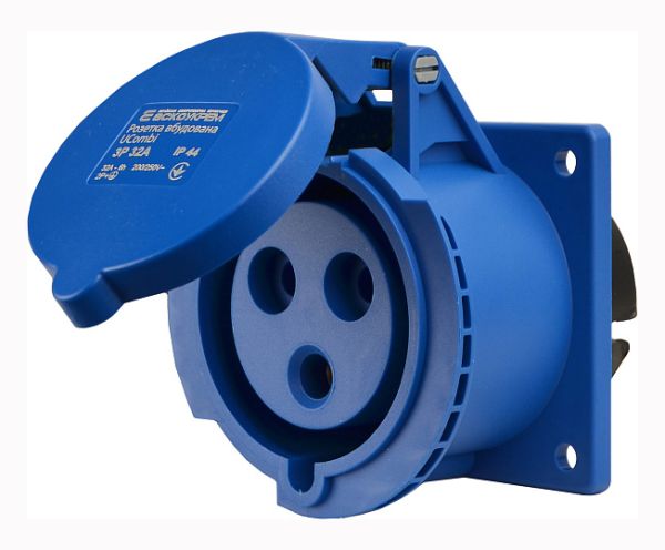 Розетка вбудована серії UСombi 3P 32A IP 44(A0080010159)