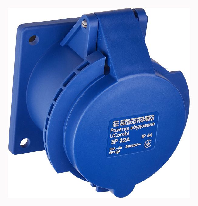 Розетка вбудована серії UСombi 3P 32A IP 44(A0080010159)