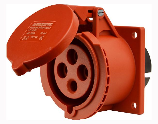 Розетка вбудована серії UСombi 4P 32A IP 44(A0080010161)