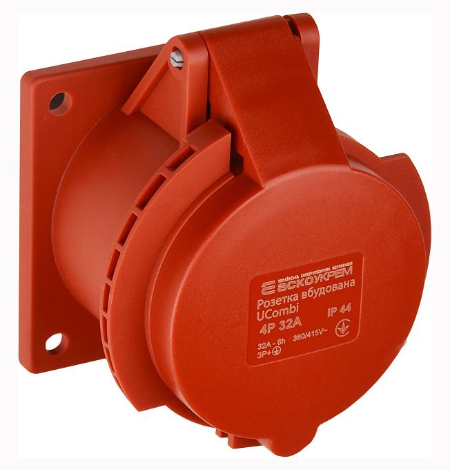 Розетка вбудована серії UСombi 4P 32A IP 44(A0080010161)