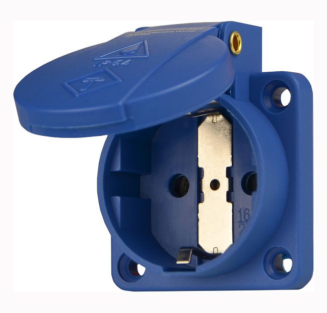 Розетка вбудована тип F серії UСombi 3P 16A IP 54 синя(A0080010166)