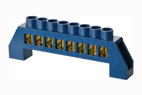 Нульова шина в пластиковому корпусі BC-6В 8 отв. (8*12)(A0150120089)