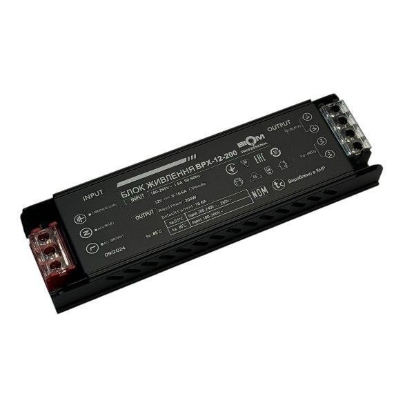 Блок питания ОЕМ DC12 200W 16,6A ІР20 BPX-12-200 Biom(00-00024491)
