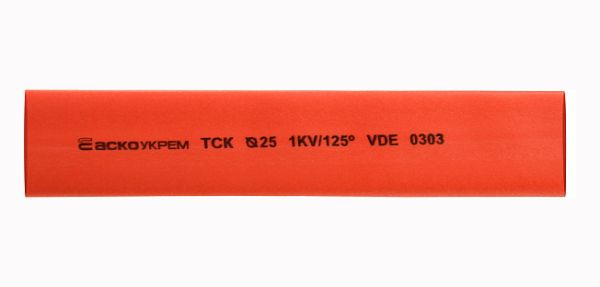 Трубка термоусаджувальна ТСК 25,4 з клейовим шаром червона АсКо(A0150040796)