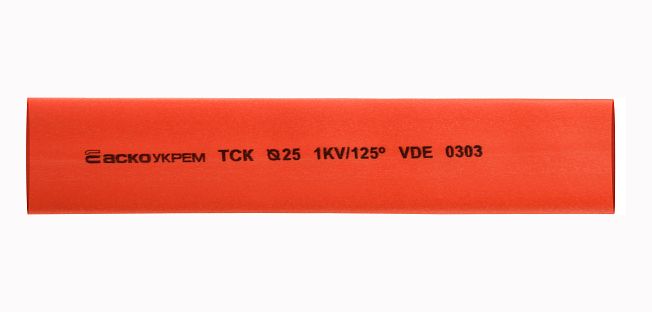 Трубка термоусаджувальна ТСК 25,4 з клейовим шаром червона АсКо(A0150040796)