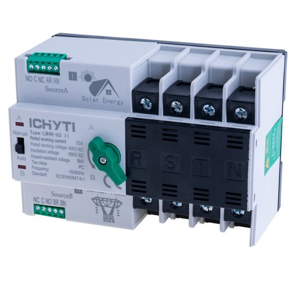 Блок АВР LW4R-63II 4p 63А на DIN рейку(201340)