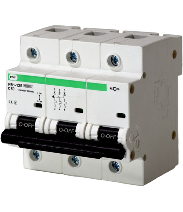 Вимикач автоматичний  FB1-125 3P С50A (10кА) серія ECO Промфактор(FB1C30050)