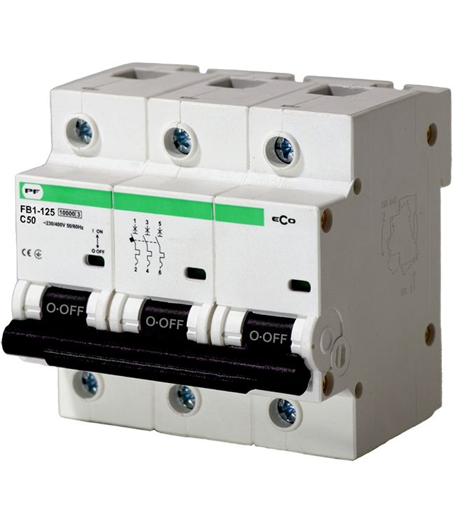 Вимикач автоматичний  FB1-125 3P С50A (10кА) серія ECO Промфактор(FB1C30050)