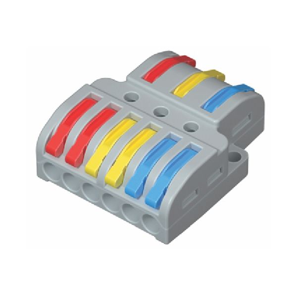 Клема з’єднувальна унів. двостороння 3/6 отвори Світ-Буд(66-28-18)