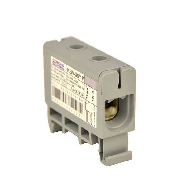 Клема вводу силова 35/1Р (135 А) сіра серії KBV Аско(A0130010166)