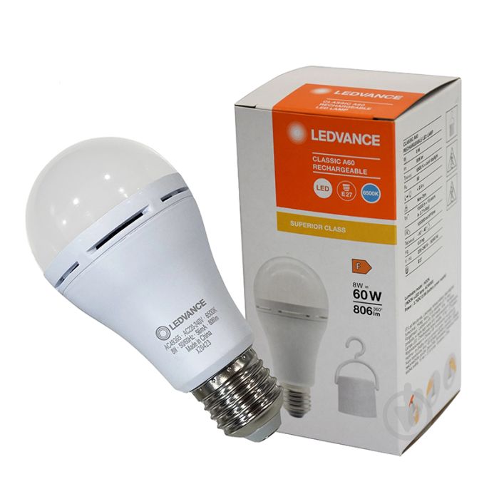 Лампа-Ліхтар LED акумуляторна 8W/840 230V E27 6х1 Osram(4099854190131)