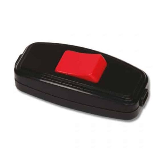 Вимикач для бра червоно-чорний ХОРОЗ 3000.003.708(3000 003 708)