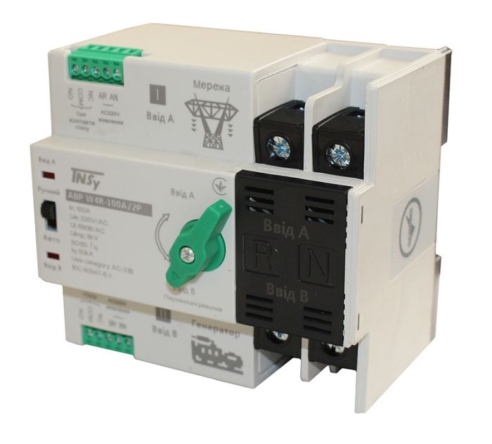Автоматичний перемикач АВР W2R 100A 2P TNSy(TNSy5506443)