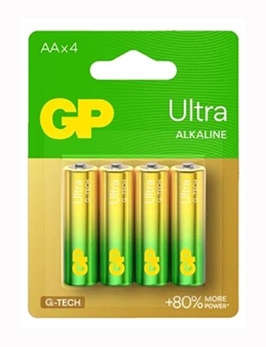 Батарейка GP Ultra Alkaline 15АUETA21-2BC4 LR6, AA, 1.5V лужна ( 4шт/блс)(15АUETA21-2BC4)