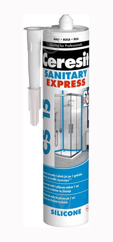 Герметик CS-15 белый 280 мл. CERESIT ЕКСПРЕС