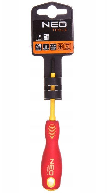 Викрутка хрестова PH0*60мм 1000В Neo Tools 04-071(04-071)