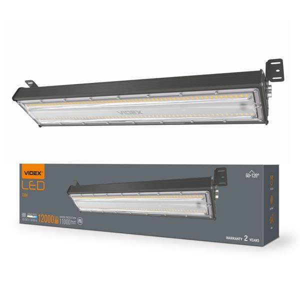 Світильник висотний 100W 5000K 12000Lm 220V чорний ІР65 VL-HB022-1005B LED VIDEX(VL-HB022-1005B)