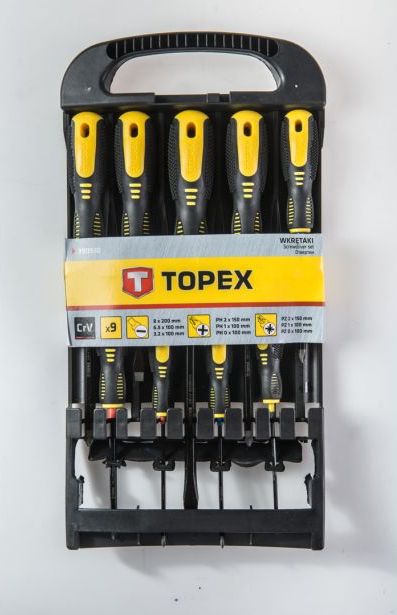 Набір викруток 9шт 39D930 TOPEX(39D930)