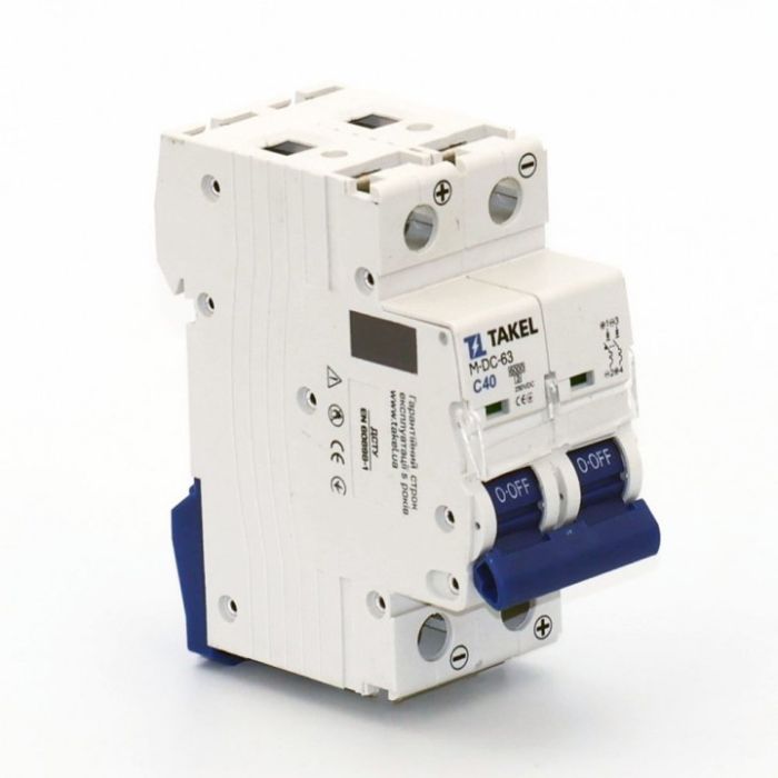 Автоматичний вимикач Argent M-DC-63-C 2Р 6кА 40А TAKEL(513527)