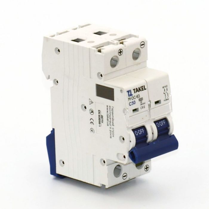 Автоматичний вимикач Argent M-DC-63-C 2Р 6кА 50А TAKEL(513528)