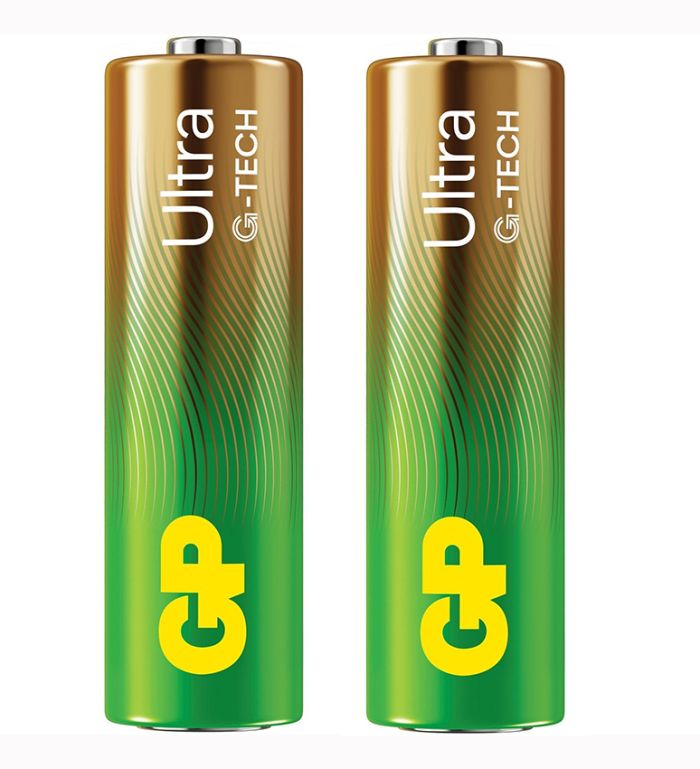 Батарейка GP Ultra Alkaline 15АU21-S2 LR6, AA, 1.5V лужна пвх плівка ( 2шт/пак)(15АU21-S2)