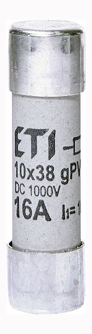 Запобіжник CH 10х38 gPV 16A, 1000V 10kA ETI(2625107)