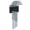 Набор Г-образных ключей TORX с отверстием 9 шт., Т10-50 HAISSER 48115(48115)