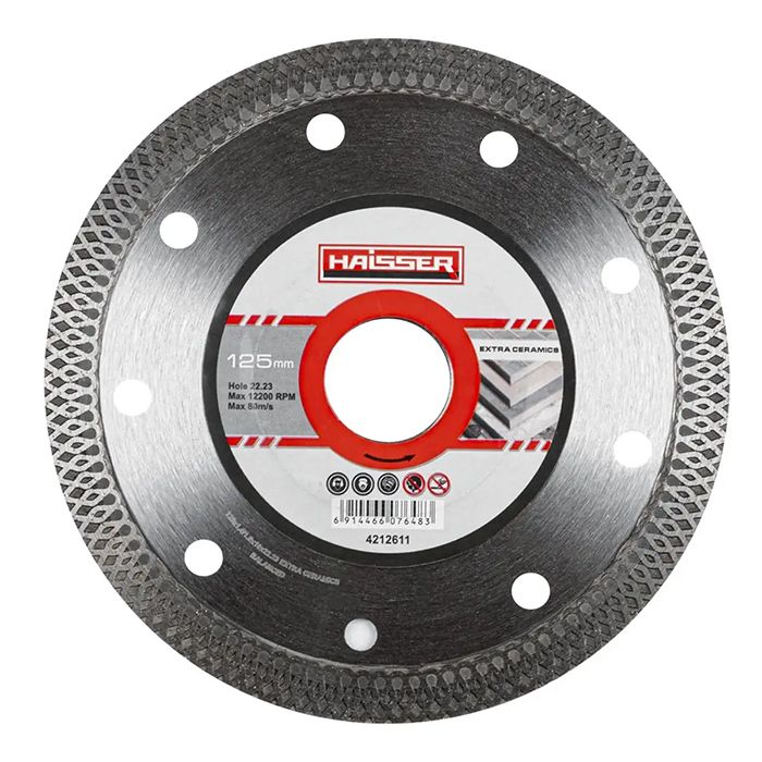 Диск алмазний EXTRA CERAMICS 125х1,4x22,23мм. Haisser 4212611(4212611)