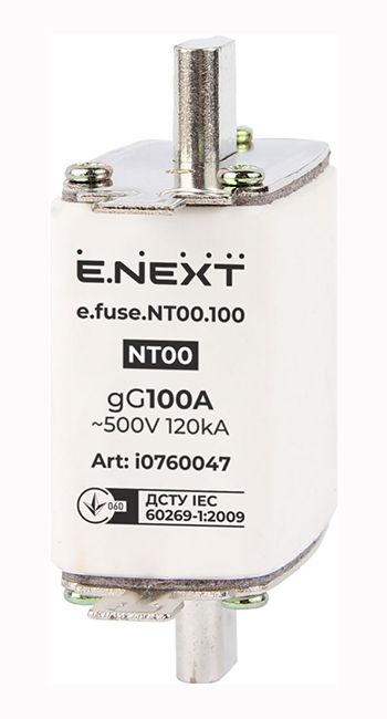 Запобіжник плавкий e.fuse.NT00.100. габарит 00, 100А(i0760047)