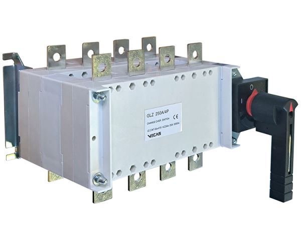 Перемикач навантаження 1-0-2  GLZ-4P 250А Vecas(VCS-000130)