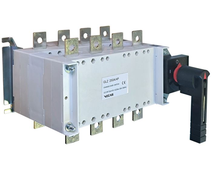 Перемикач навантаження 1-0-2  GLZ-4P 250А Vecas(VCS-000130)