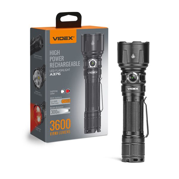 Ліхтар LED Videx VLF-A376 3600Lm 5000K ІР68 портативний(28563)