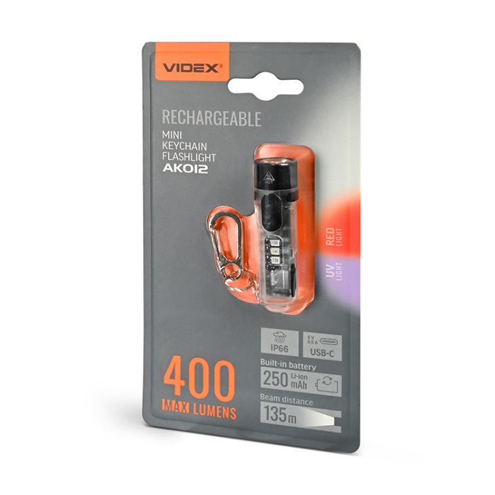 Ліхтар LED Videx VLF-AK012 400Lm 5000K ІР66 міні(28773)