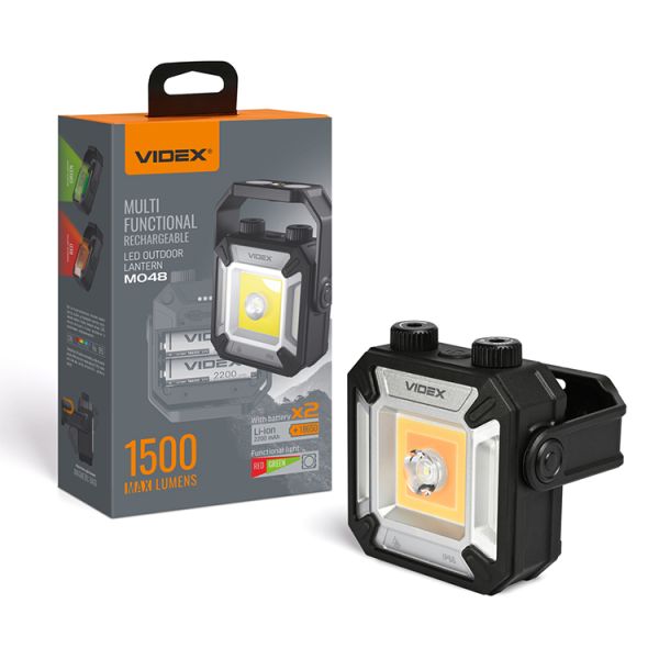 Ліхтар LED Videx VLF-M048 1500Lm 5000K ІР68 портативний-багатофункціональний(28772)