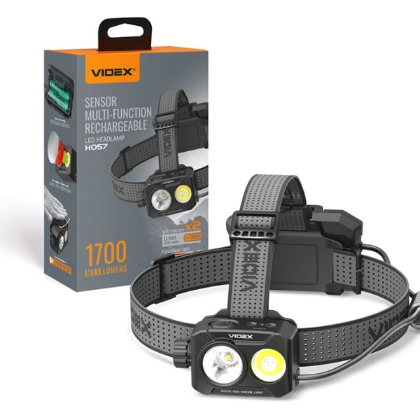 Ліхтар LED Videx VLF-H057 1700Lm 5000K налобний(VLF-H057)