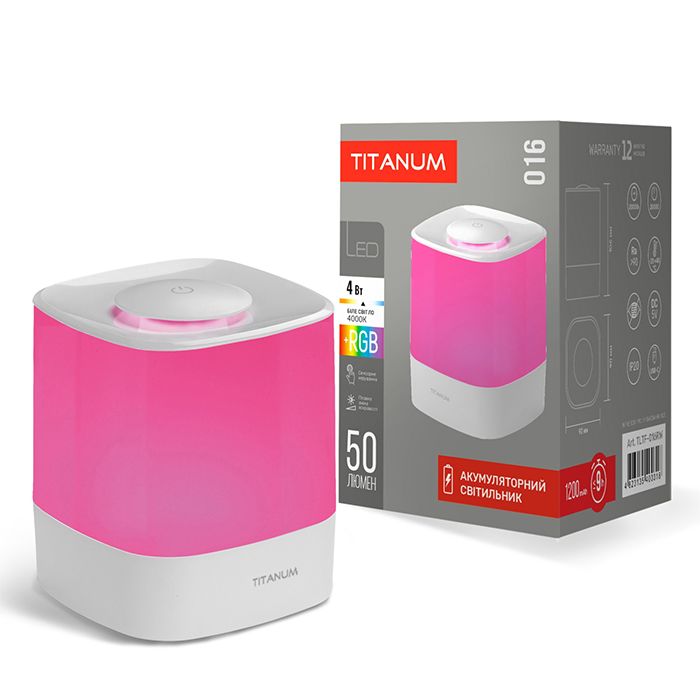Світильник акумуляторний 4W 4000K + RGB TLTF-016RW TITANUM(TLTF-016RW)