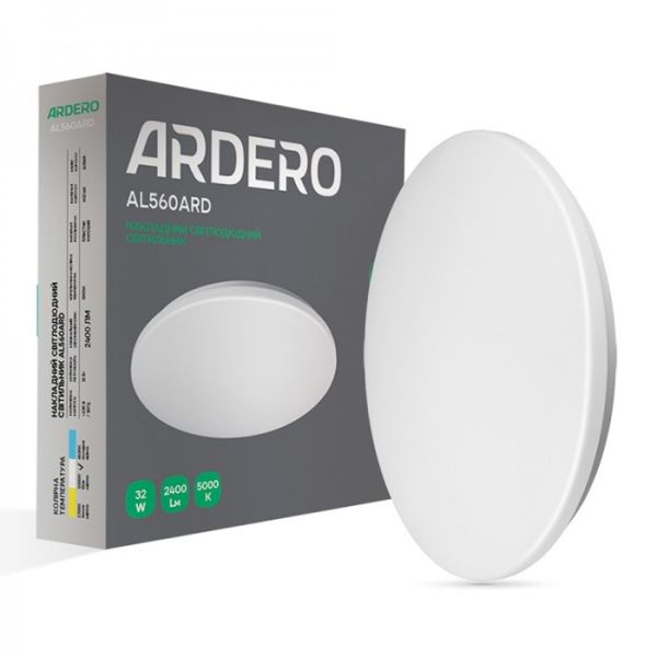 Світильник AL560ARD 32W 5000К 2400lm матове коло Ardero(7968)