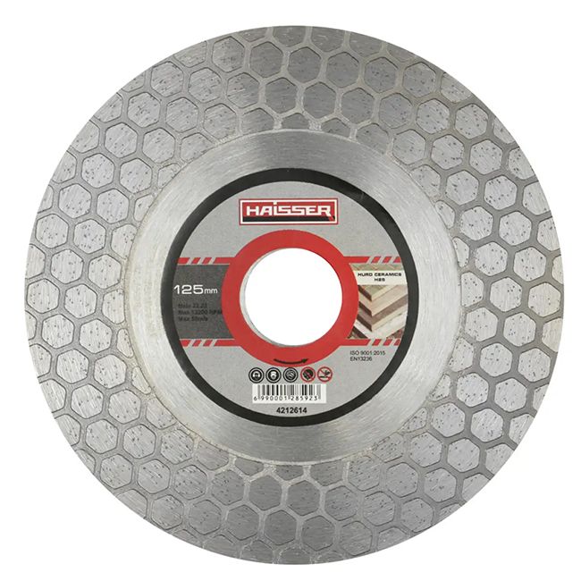 Диск алмазний HURD CERAMICS H25 125x1,6x25x22,23 Haisser 4212614(4212614)