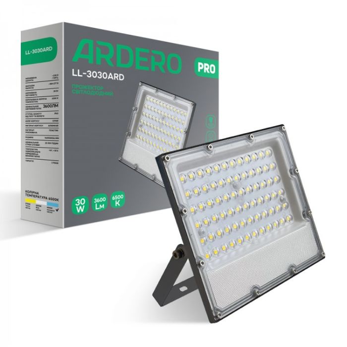 Прожектор Ardero LL-3030ARD 30W 3600Lm 6500K ІР65(7848)