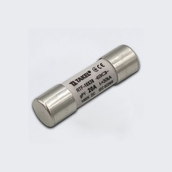 Плавка вставка запобіжника RTF 10х38 20А 1000V DC TAKEL(514757)