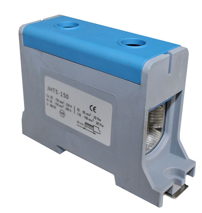 Клема силова СКНГ-JHT5-150 35-150мм2 290А "N" синій(TNSy5506244)