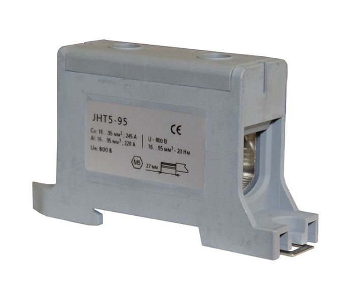 Клема силова СКНГ-JHT5-95 16-95мм2 220А сірий(TNSy5506242)