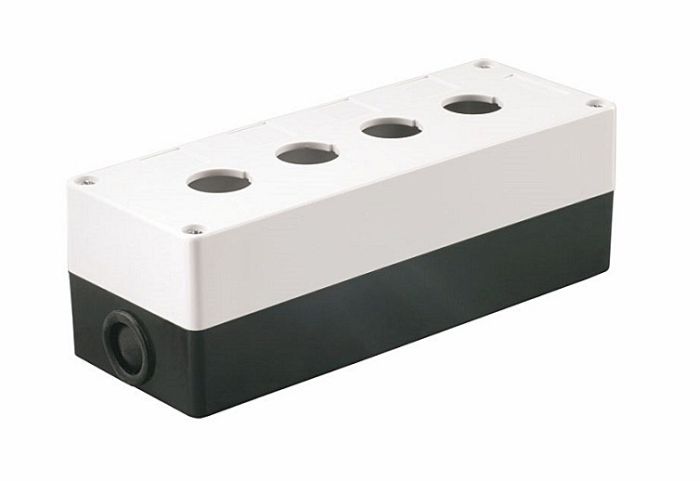 Корпус КП104 для кнопок, 4 місця, білий(TNSy5500300/1)