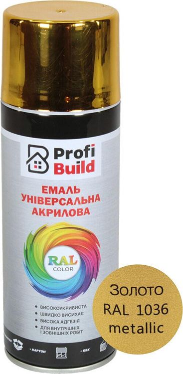 Спрей-фарба RA1036 золото metalic 400мл. Profi Build