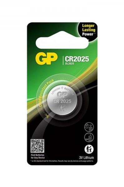 Батарейка GP дискова Lithium Button Cell 3.0V CR2025-U1 літієва(CR2025-U1)