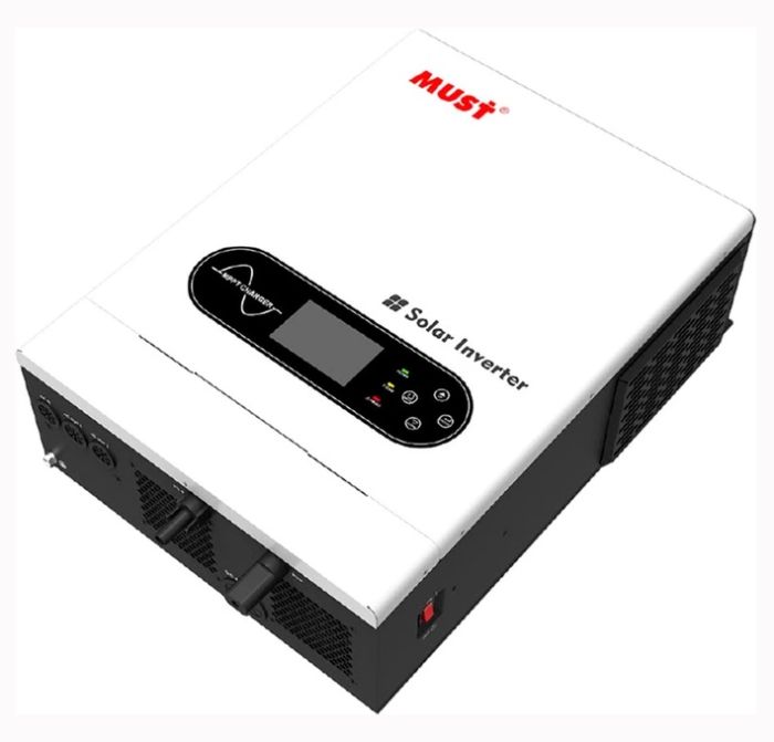 Інвертор гібридний MUST PV18-2012PRO, 2000W, 12V, ток заряда 80А, MPPT 80А(48110)