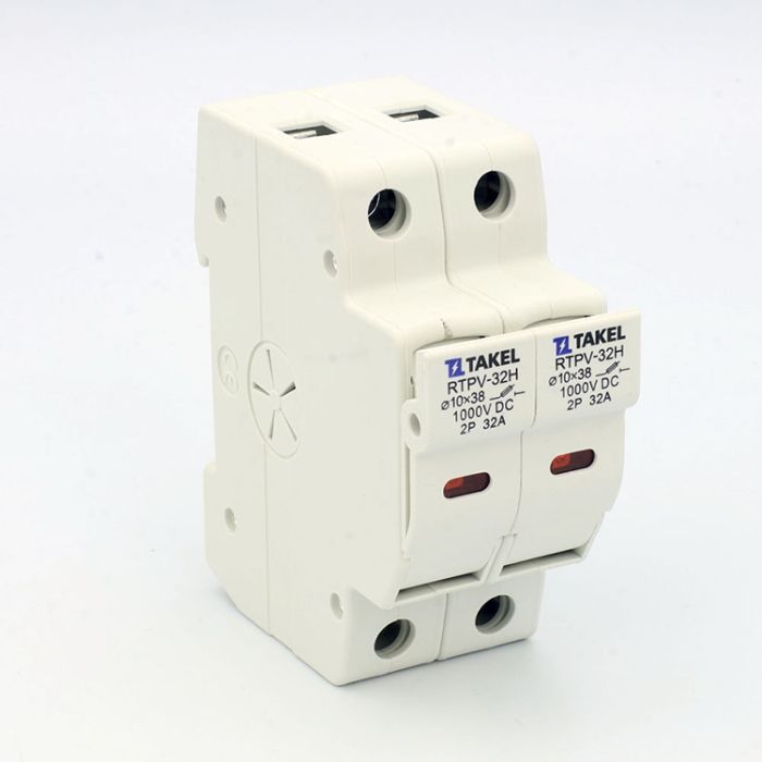 Тримач плавкого запобіжника RTPV-32H 10x38 2Р 32А DC 1000В TAKEL(514792)